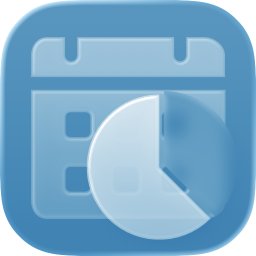 MonthBar App Icon — Tinted Light Blue